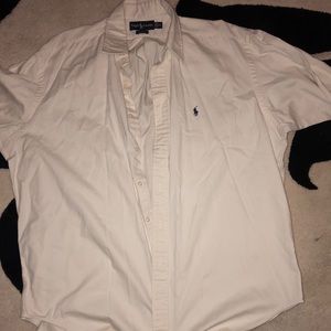 Cream Ralph Lauren Polo button up